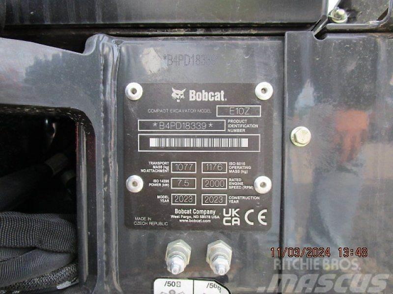 Bobcat E 10 Z Mini ekskavatörler, 7 tona dek