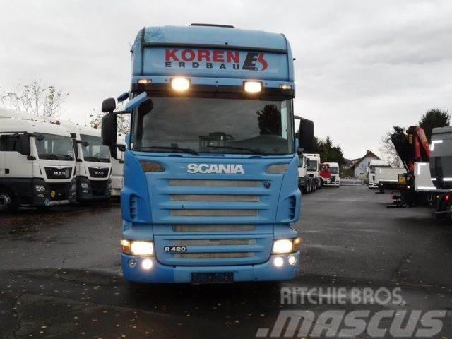 Scania R420LB6x2MLB Blau Baggerpritsche Flatbed kamyonlar