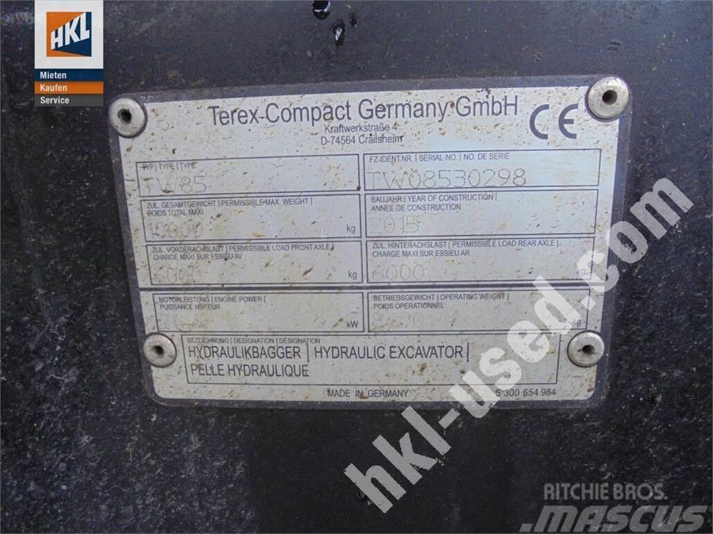 Terex TW 85 Lastik tekerli ekskavatörler
