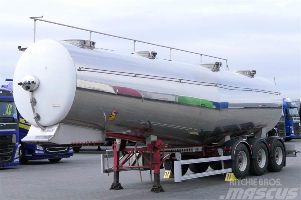 ETA FOOD LIQUID TANK TRAILER / 32000 L / 4 CHAMBERS Tanker yari çekiciler