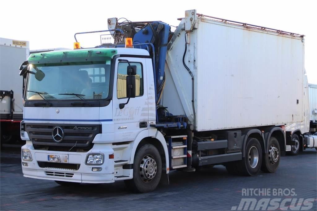 Mercedes-Benz ACTROS 2536 / 6X2 / WYWROTKA - 38 M3 + HDS LHO 150 Damperli kamyonlar