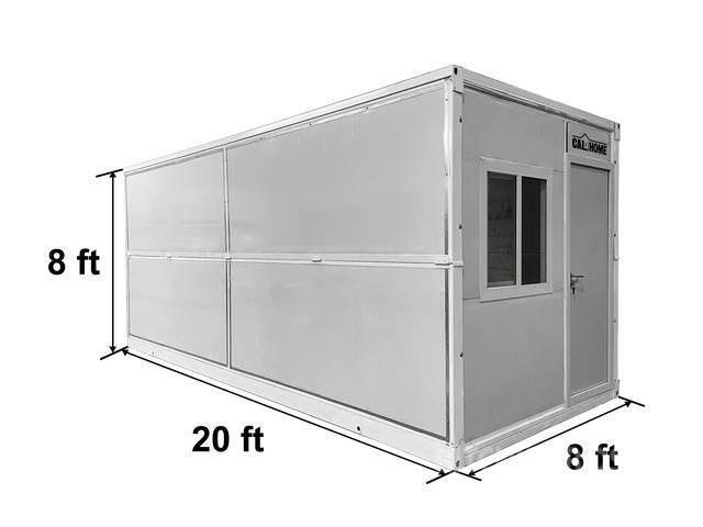  20 ft x 8 ft x 8 ft Foldable Metal Storage Shed wi Depolama konteynerleri