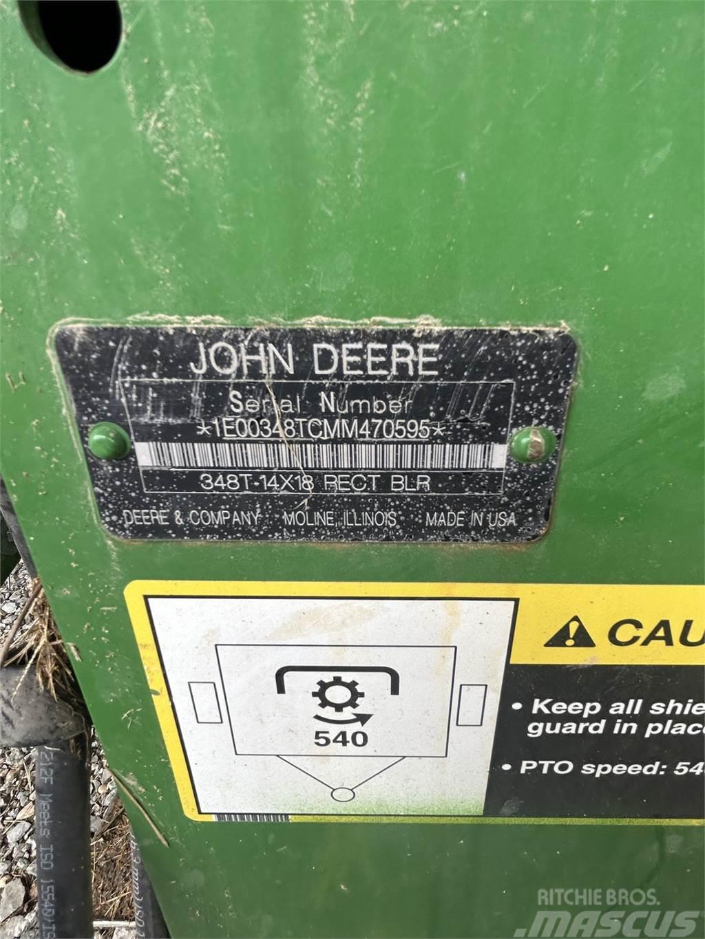 John Deere 348 Küp balya makinalari
