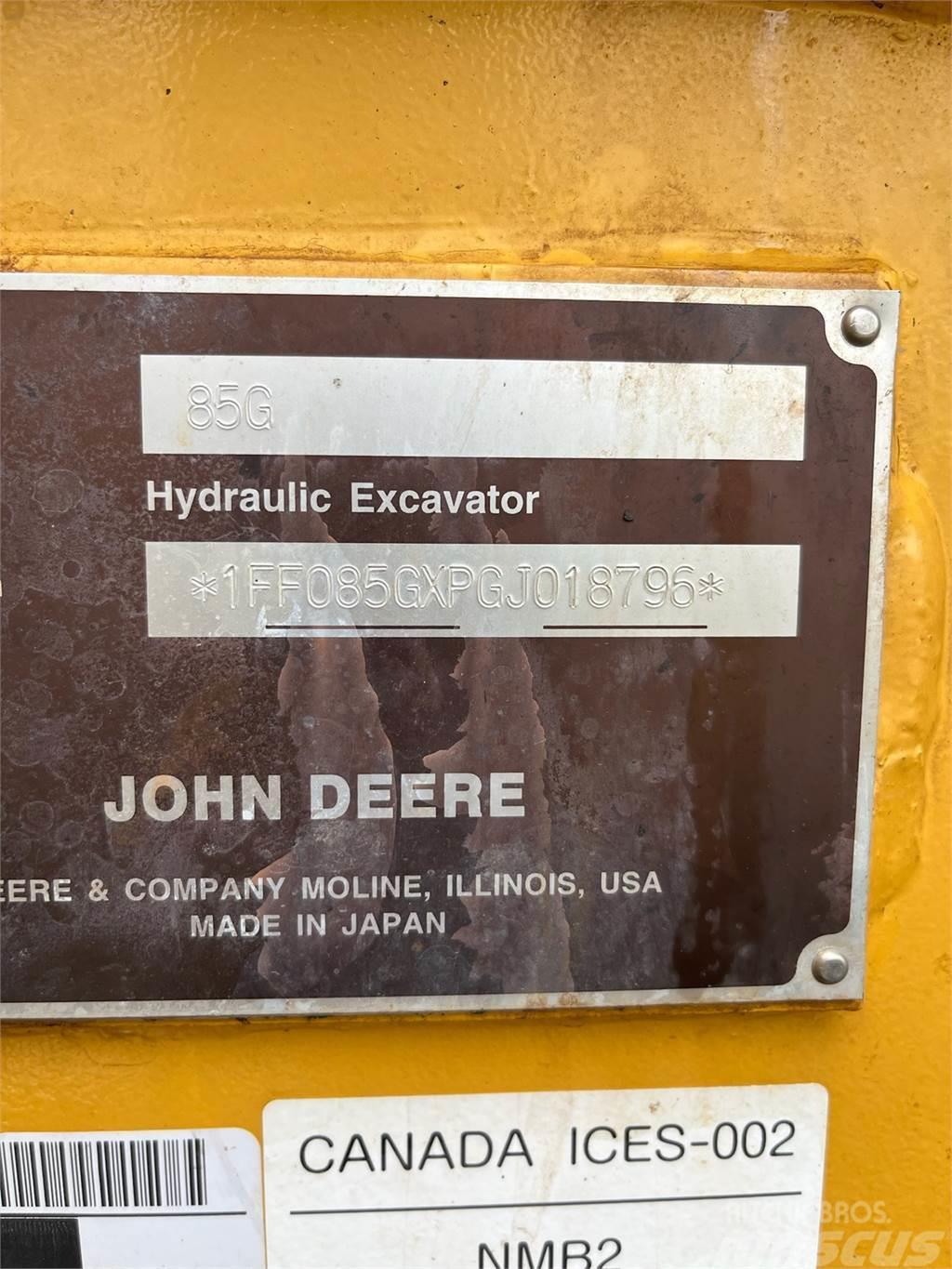 John Deere 85G Paletli ekskavatörler