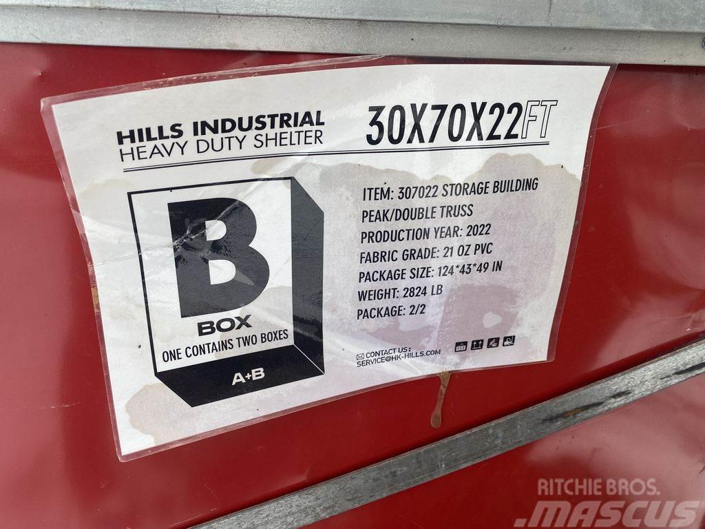  Hills Industrial Heavy Duty Shelter - 30'W x 70'L  Çelik çerçeveli yapılar