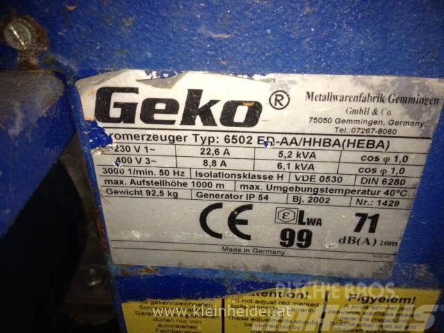  Geko Aggregat 6502 5 kVA Dizel Jeneratörler