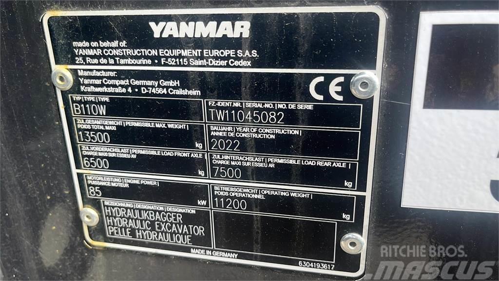 Yanmar B110W Lastik tekerli ekskavatörler