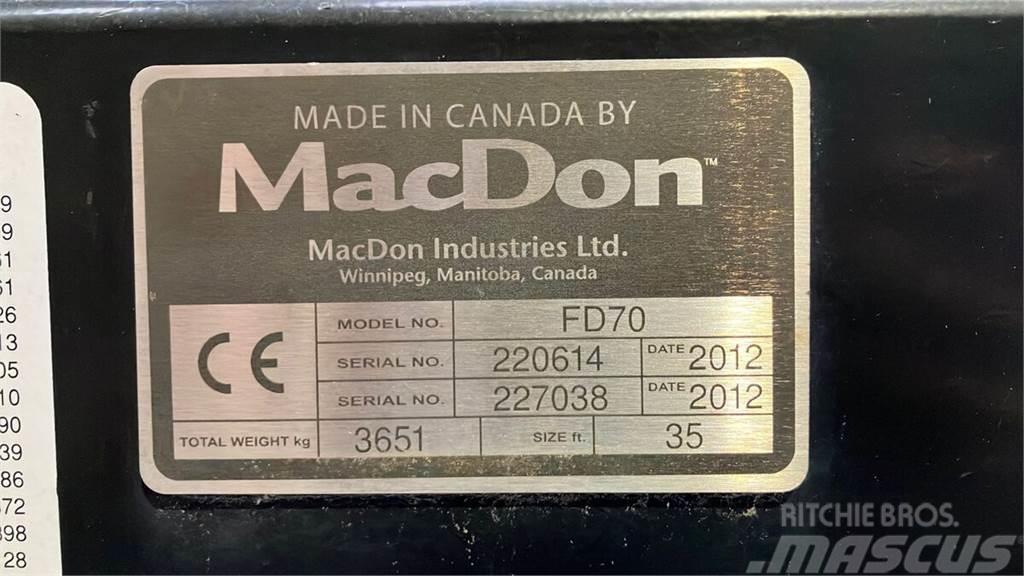 MacDon FD70 Biçerdöver aksesuarlari