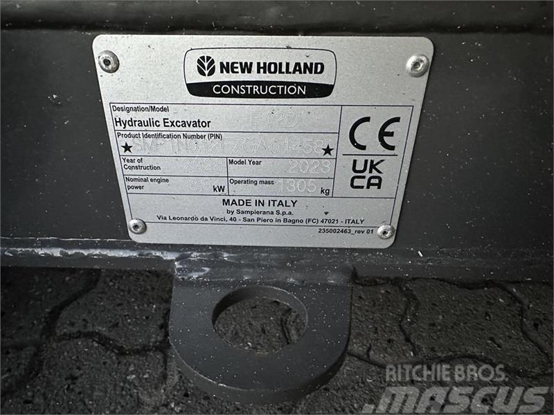 New Holland E12D Mini ekskavatörler, 7 tona dek