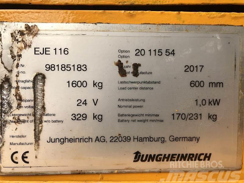 Jungheinrich EJE 116 Düsük seviye kaldirici