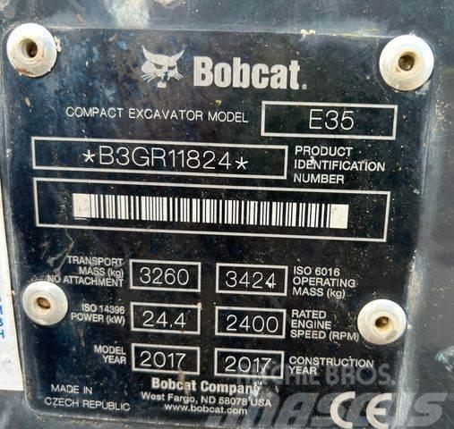 Bobcat E35 Minibagger Mini ekskavatörler, 7 tona dek