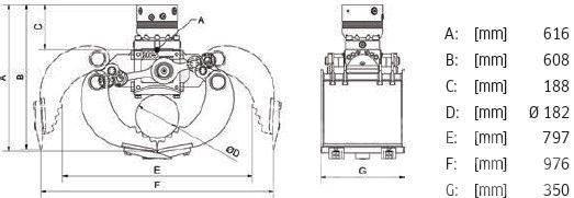 DMS SG3535 inkl. Rotator Sortiergreifer - NEU Polipler
