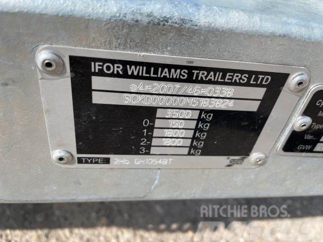 Ifor Williams 2Hb GH35, NEW NOT REGISTRED,machine transport824 Araç nakil römorklari