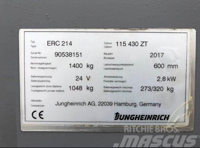 Jungheinrich ERC 214 - 4300MM HUB - 1400KG - NEUWERTIG Yüksek seviye siparis toplayici