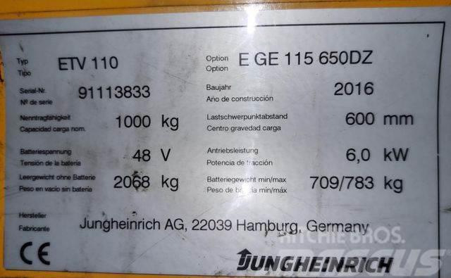 Jungheinrich ETV 110 - TRIPLEX - 6.500MM HUBHÖHE - NEUWERTIG Reach truck - depo içi istif araçları