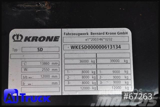 Krone SDK 27, Koffer, 1 Vorbesitzer, TÜV 08/2024 Kapali kasa yari römorklar