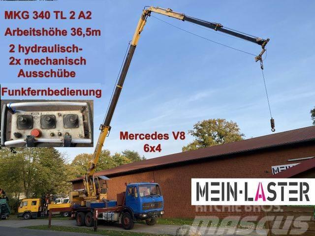 Mercedes-Benz 2622 V8 6x4 MKG 340 T2A2 36,5m Seilwinde Funk Araç üzeri vinçler