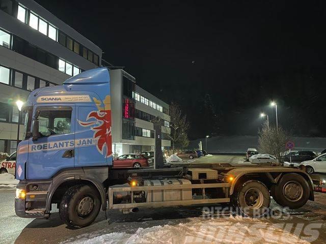 Scania R 500 V8 LB 6X2 MNA ABROLLER GELENKTEACHSE Vinçli kamyonlar