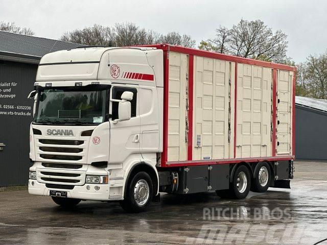 Scania R490 EU6 6x2 4.Stock Menke m. Hubdach &amp; Tränke Hayvan nakil kamyonlari
