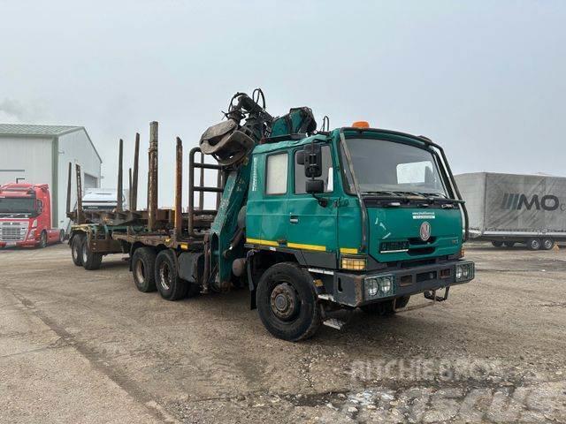 Tatra T 815 woodtransporter 6x6, crane+WILD 789+101 Tomruk kamyonlari