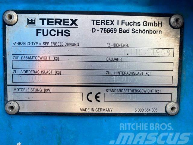 Terex Fuchs MHL 320 Umschlagbagger **BJ. 2008 * 7701H Lastik tekerli ekskavatörler