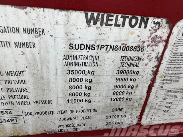 Wielton trailer for containers vin 636 Low loader yari çekiciler
