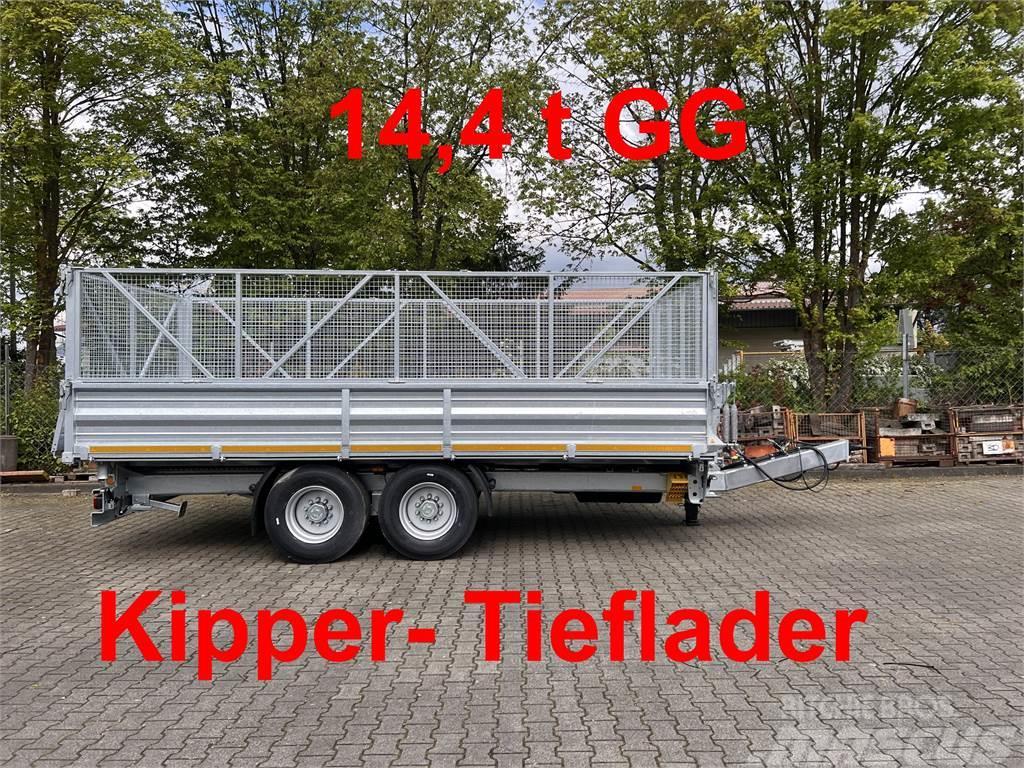 Möslein TTD 14 5,70 m 14 t Tandem- Kipper Tieflader 5,70 Damperli römorklari