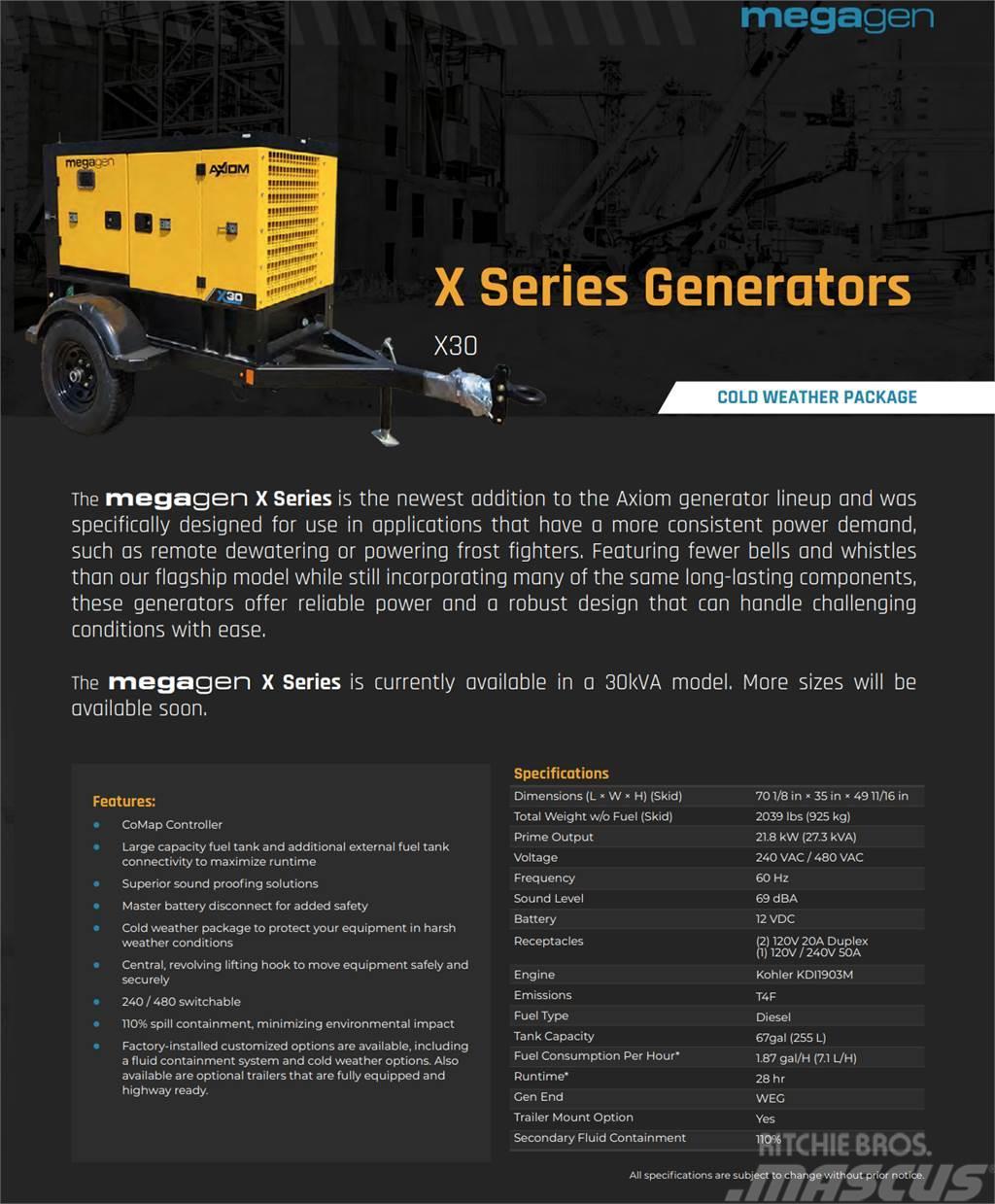  Axiom Equipment Group MegaGen X30 Diğer Jeneratörler