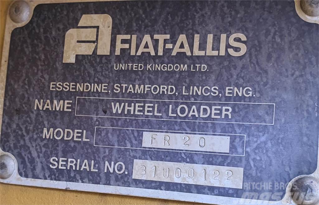 Fiat-Allis FR20 +vaaka ja kauha Tekerlekli yükleyiciler