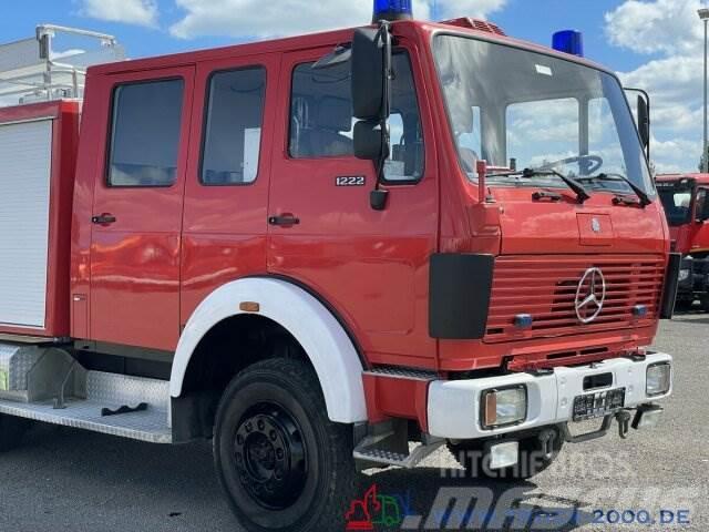 Mercedes-Benz LK 1222 4x4 Ziegler Feuerwehr 1620 L. Tank+Pumpe Kapali kasa kamyonlar