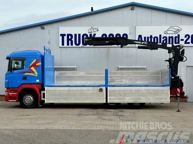 Scania R400 Atlas Tirre 191L 9m=1,7t. 7m Ladefl. 1.Hand Flatbed kamyonlar