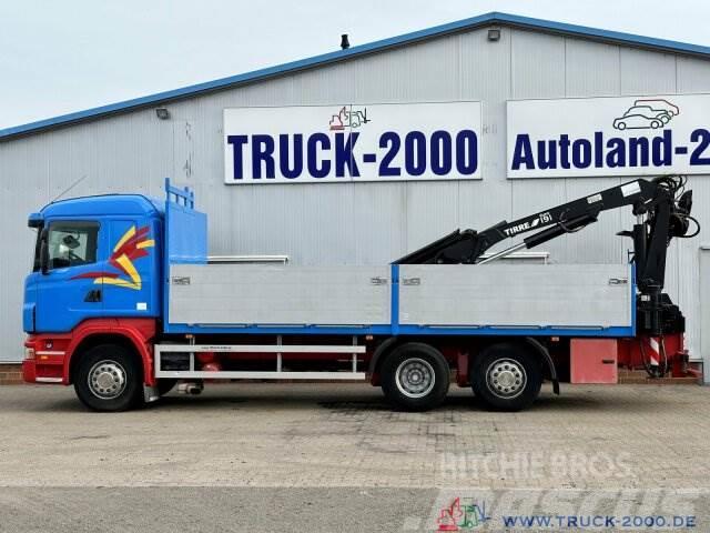 Scania R400 Atlas Tirre 191L 9m=1,7t. 7m Ladefl. 1.Hand Flatbed kamyonlar