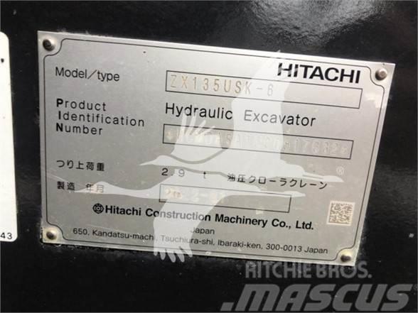 Hitachi ZX135USK-6 Paletli ekskavatörler