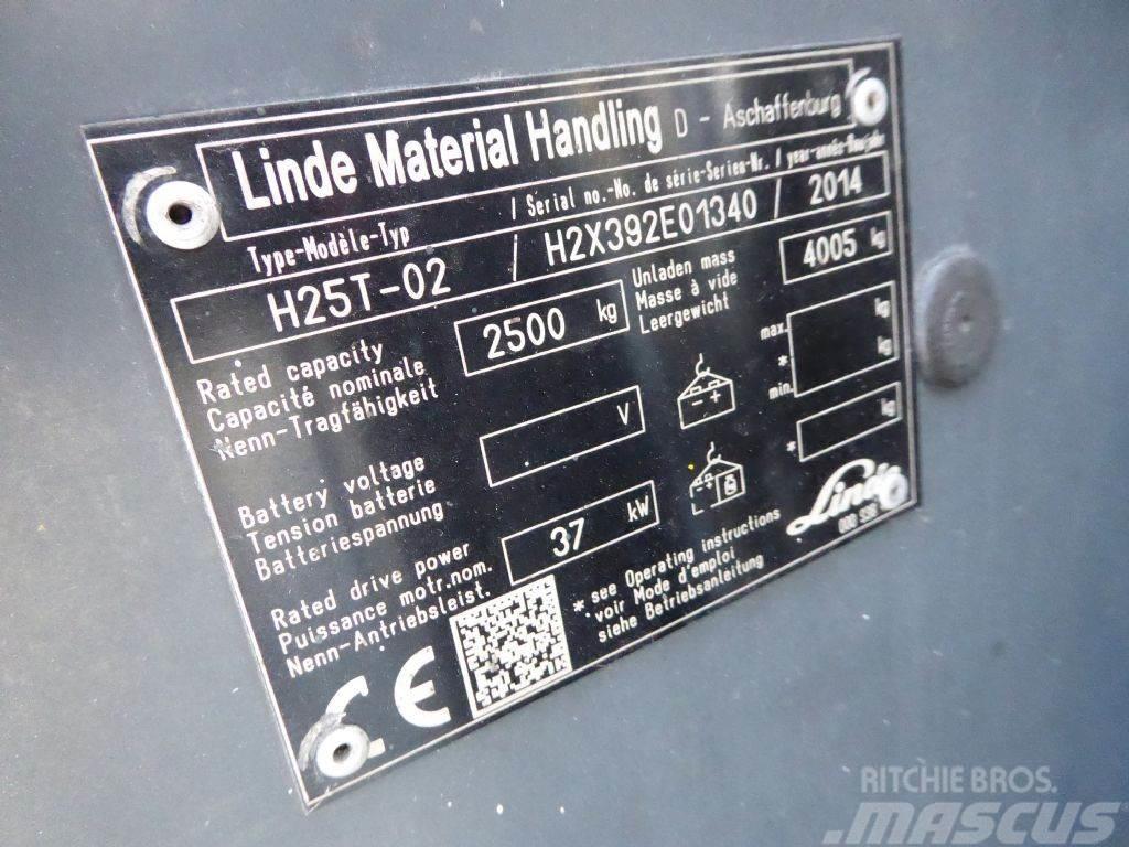 Linde H25T-02 LPG'li forkliftler