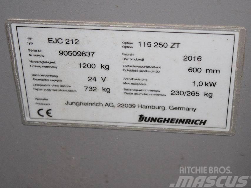 Jungheinrich EJC 212 115-57 250ZT Yaya kumandali istif makinasi