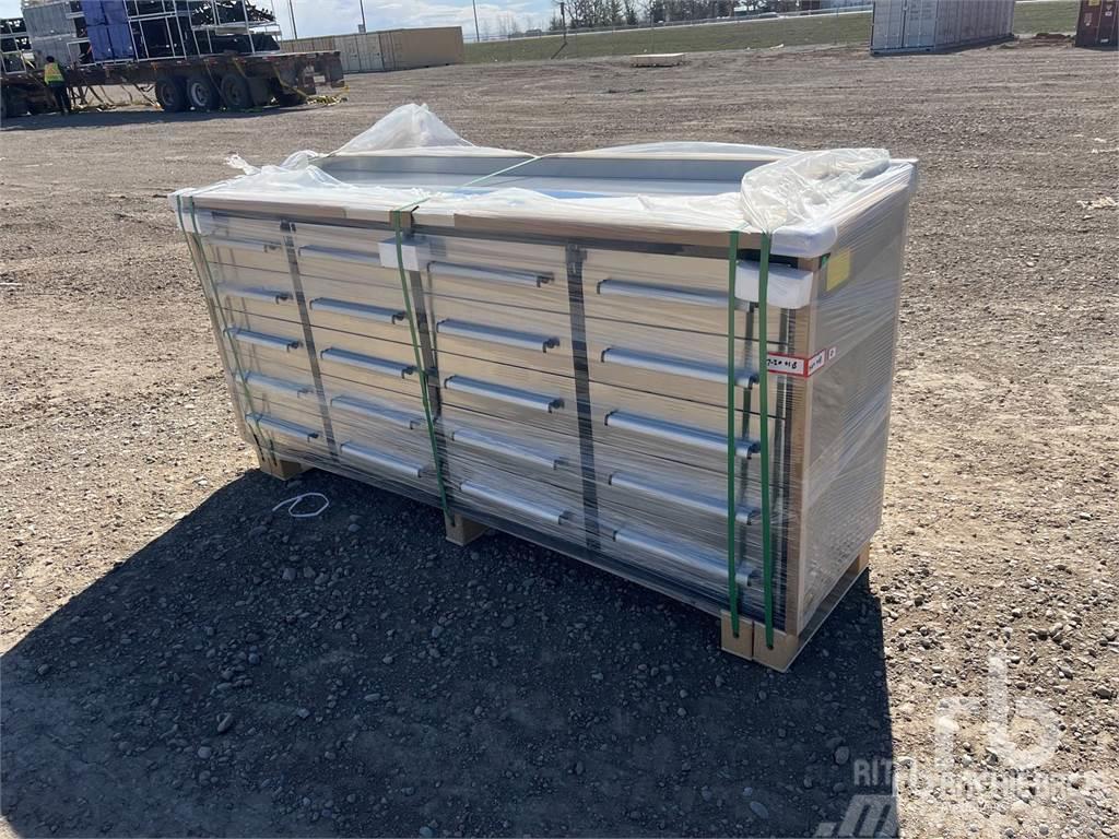 Suihe 7 ft 4 in 20-Drawer Stainless S ... Diger
