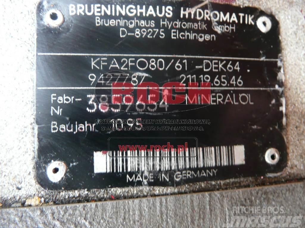 Brueninghaus Hydromatik KFA2F080/61-DEK64 9427787 211.19.65.46 Hidrolik