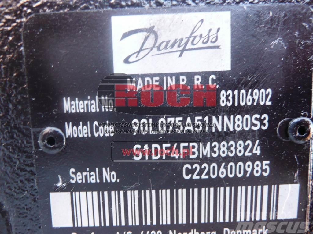 Danfoss 83106902 90L075A51NN80S351DF4FBM383824 Hidrolik