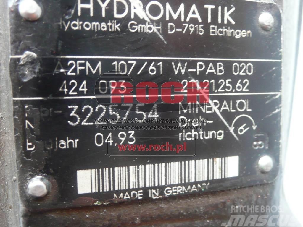 Hydromatik A2FM107/61W-PAB020 424093 211.21.25.62 Motorlar