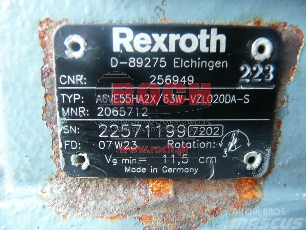 Rexroth A6VE55HA2X/63W-VZL020DA-S 2065712 256949 Motorlar