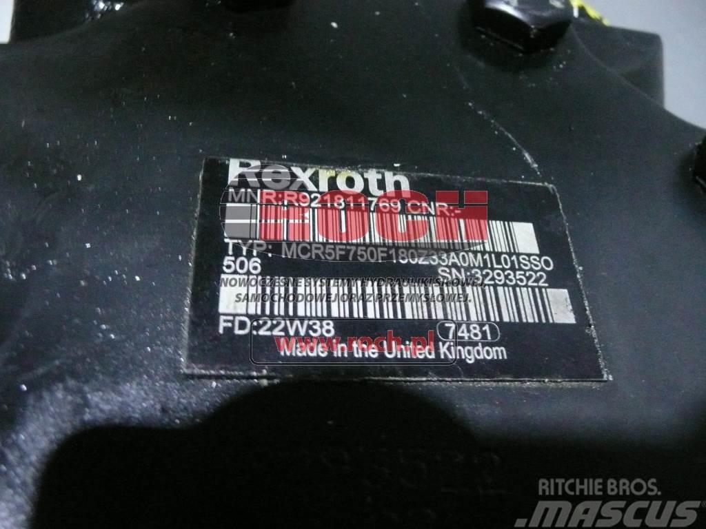 Rexroth MCR5F750F180Z33A0M1L01SS0506 Motorlar