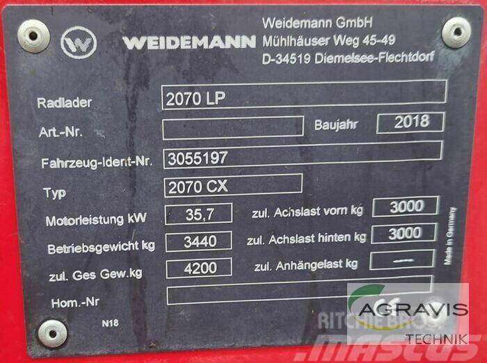Weidemann 2070 CX LP Tekerlekli yükleyiciler