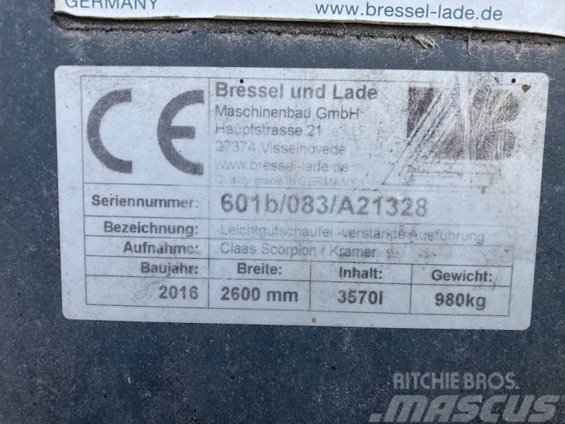 Bressel & Lade Leichtgutschaufel 260cm Ön yükleyici atasmanlar