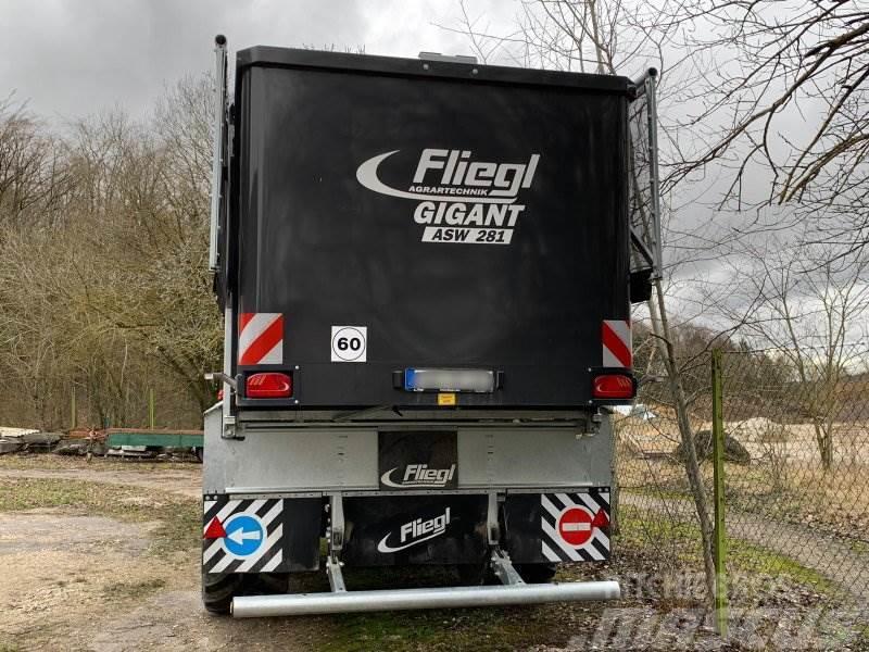 Fliegl ASW 281 GIGANT FOX + Top Lift Light 40m³ Diger römorklar