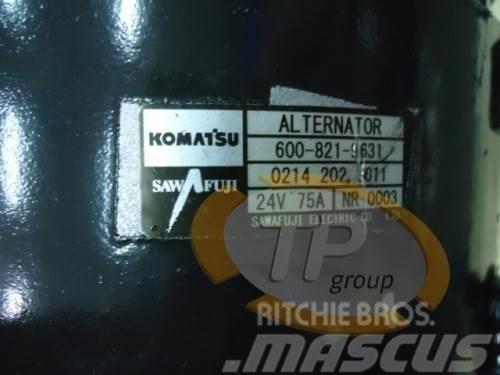 Komatsu 600-821-9631 Alternator 24V 75A Motorlar