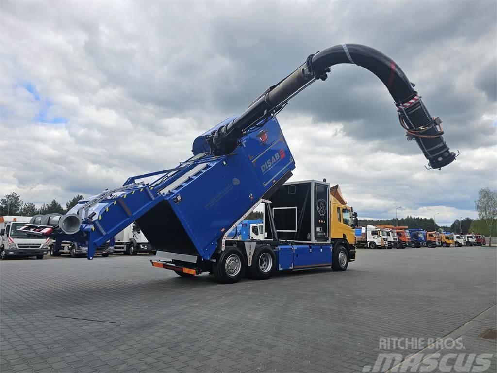 Scania DISAB ENVAC Saugbagger vacuum cleaner excavator su Küçük araçlar