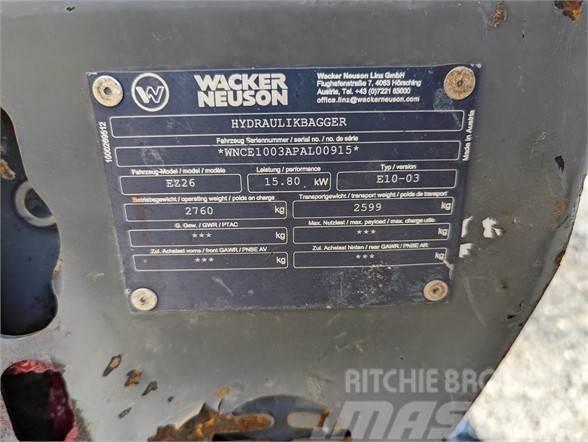 Wacker Neuson EZ26 Mini ekskavatörler, 7 tona dek