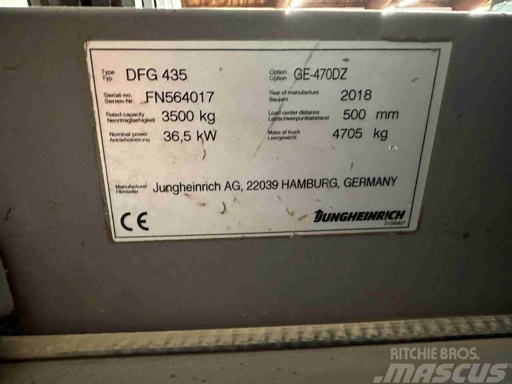 Jungheinrich DFG 435 - TRIPLEX 4,7 m Dizel forkliftler