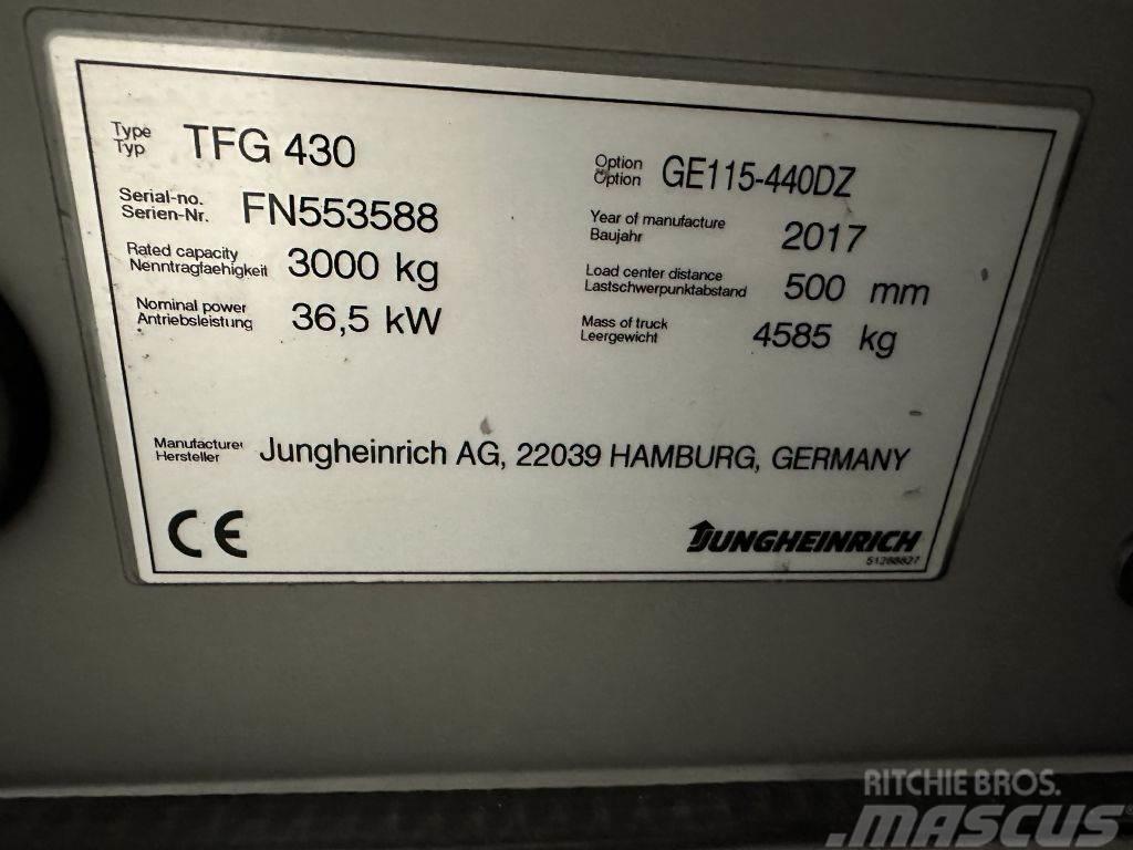 Jungheinrich TFG 430 - TRIPLEX 4,4 m LPG'li forkliftler