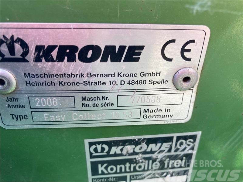 Krone Easycollect 1053 Ot, samanlık ve yem makinesi aksesuarları